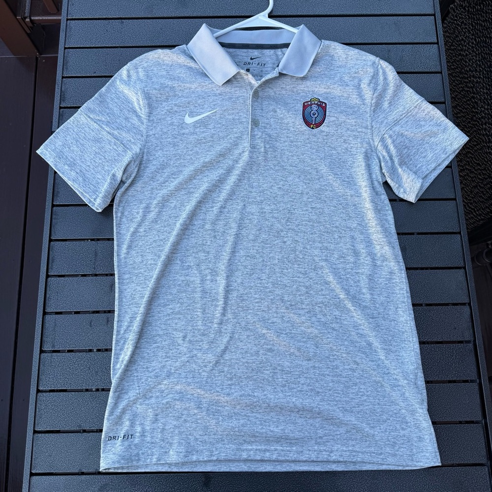 Nike Light Gray Polo Shirt Memphis FC
